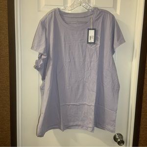NWT Universal Thread Light Purple “Self Made” Embroidery Short Sleeve Tee 2X